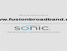 Tablet Screenshot of fusionbroadband.net